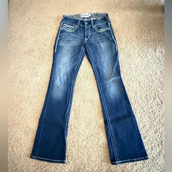 R.E.A.L. Mid Rise Stretch Entwined Boot Cut Jean - Picture 6 of 9